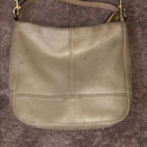 Coach shimmer crossbody bag. Moving need it gone